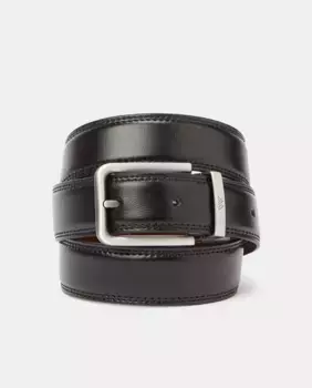 Мужской двусторонний регулируемый ремень для делового костюма черного/коричневого цвета Easy Wear, мультиколор