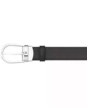 Мужской двусторонний ремень из сафьяновой кожи Montblanc, белый