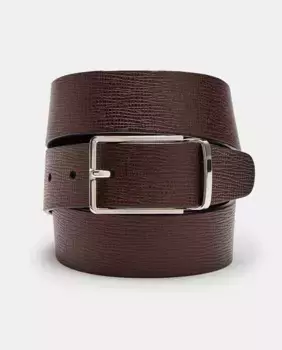 Мужской двусторонний ремень LEYVA из коричнево-черной кожи, мультиколор