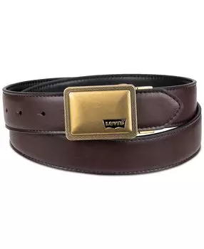 Мужской двусторонний ремень с металлическим логотипом Levi's