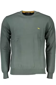 Мужской джемпер Harmont & Blaine с круглым вырезом и логотипом, зеленый