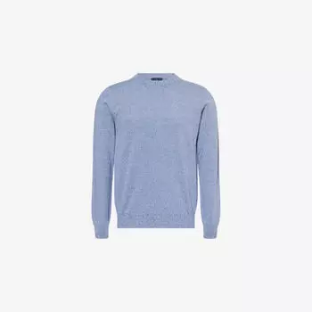 Мужской джемпер Mouline Hackett с круглым вырезом хлопковый, синий
