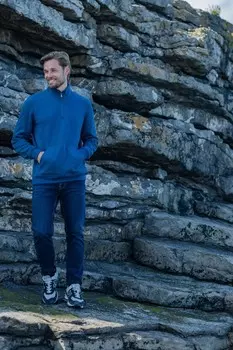 Мужской джемпер в морском стиле Dorian с застежкой молнией на вороте Tog 24, синий