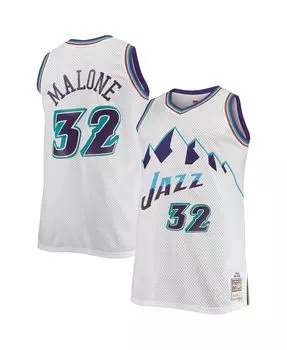 Мужской джерси karl malone white utah jazz big and tall hardwood classics jersey Mitchell & Ness, белый