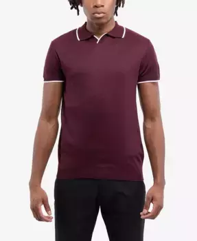 Мужской джерси-поло с коротким рукавом и воротником Johnny SPRING + MERCER, красный