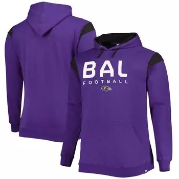 Мужской фиолетовый пуловер с капюшоном Baltimore Ravens Big & Tall Call the Shots Fanatics