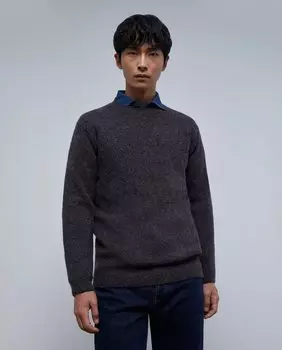 Мужской фиолетовый свитер с круглым вырезом Scalpers, фиолетовый