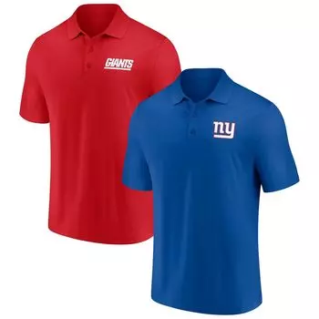 Мужской фирменный комплект из двух футболок-поло Royal/Red New York Giants Dueling Fanatics