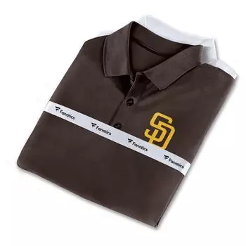 Мужской фирменный коричневый/белый комбинированный комплект поло San Diego Padres Fanatics