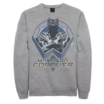 Мужской флис Black Panther с геометрическим узором Wakanda Forever Marvel