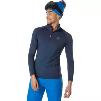 Мужской флис Classique с молнией 1/2 Rossignol, тёмно-синий