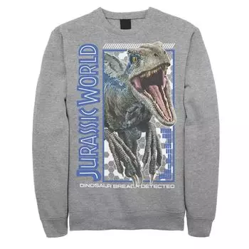 Мужской флис Jurassic World Two Blue Dino Breach Licensed Character
