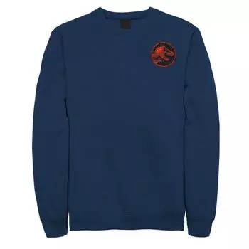 Мужской флис с карманным значком Jurassic World Two T-Rex Magma Pocket Icon, синий Licensed Character, синий