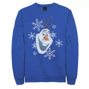 Мужской флис с портретом Frozen Olaf Snowflake Licensed Character