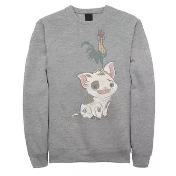 Мужской флис с портретом Moana Heihei и Pua Disney