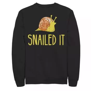 Мужской флис с портретом улитки Snailed It Licensed Character