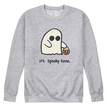 Мужской флис с рисунком It's Spooky Time Licensed Character, серый