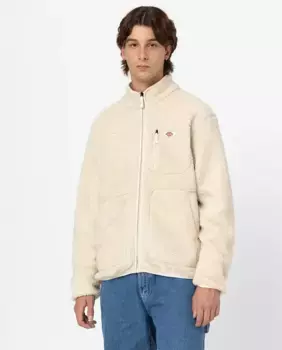 Мужской флис с высоким воротником Dickies, белый