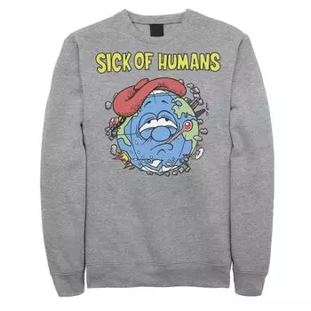 Мужской флис Sick Of Humans Planet Earth Licensed Character