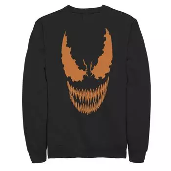 Мужской флис Venom Orange с вырезами в виде тыквы Marvel
