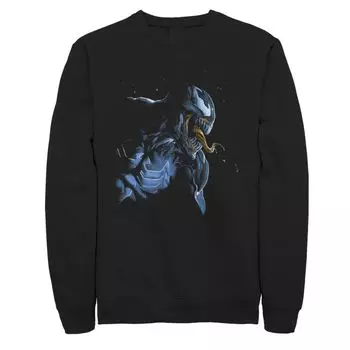 Мужской флис Venom Retro, темный вид сбоку Marvel