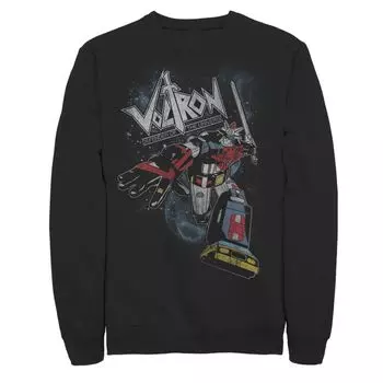 Мужской флис Voltron: Retro Defender Battle Stance с космическим рисунком Licensed Character