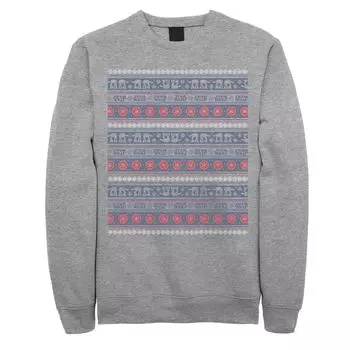 Мужской флисовый флис с коллажем Ugly Christmas AT-AT Star Wars AT-AT Licensed Character