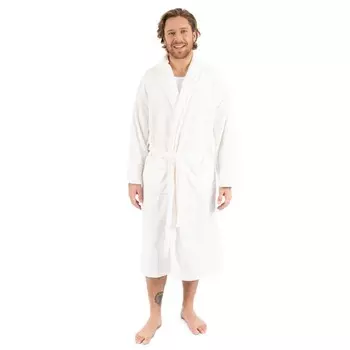 Мужской флисовый халат Leveret, цвет Off White