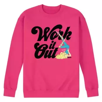 Мужской флисовый худи Barbie Work It Out Licensed Character, розовый