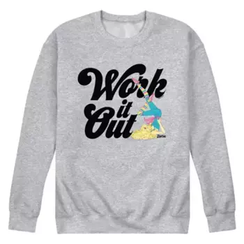 Мужской флисовый худи Barbie Work It Out Licensed Character, серый