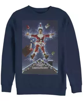 Мужской флисовый худи National Lampoon Christmas Vacation Lampoon Poster Crew Fifth Sun, синий