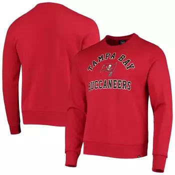 Мужской флисовый пуловер '47 Red Tampa Bay Buccaneers Varsity Arch Headline толстовка