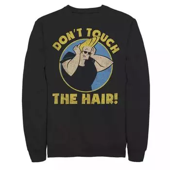 Мужской флисовый пуловер CN Johnny Bravo Don't Touch The Hair Badge Licensed Character