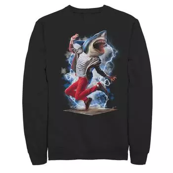 Мужской флисовый пуловер для брейкдансера Electric Shark Licensed Character