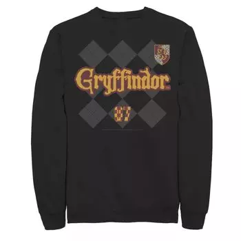 Мужской флисовый пуловер Gryffindor Pride Plaid 07 Harry Potter
