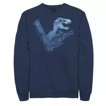 Мужской флисовый пуловер Jurassic Park We Spare No Expose Blue Mist Licensed Character, синий