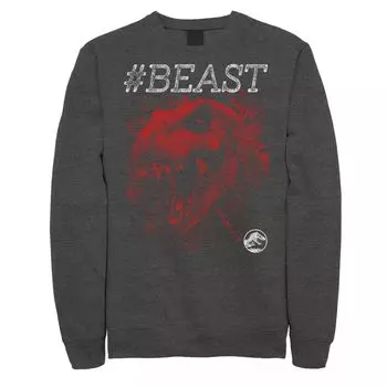 Мужской флисовый пуловер Jurassic World #BEAST T-Rex Bite Licensed Character