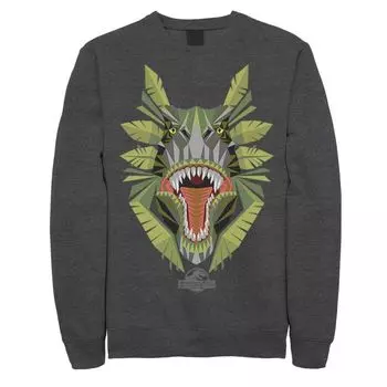 Мужской флисовый пуловер Jurassic World Tikisaur Leaf Face Roar Licensed Character