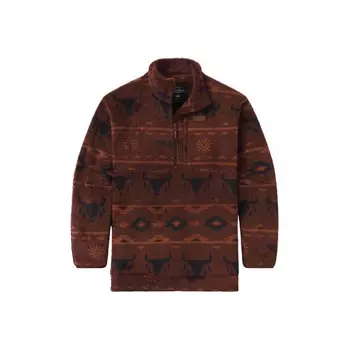 Мужской флисовый пуловер Marfa Valley ярко-красного цвета Southern Marsh