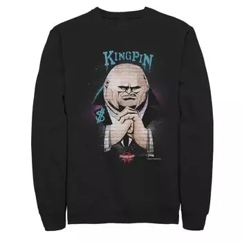 Мужской флисовый пуловер с граффити Kingpin Marvel Spider-Man: Into The Spider-Verse