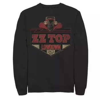 Мужской флисовый пуловер с графическим логотипом ZZ Top Lowdown Hot Rod Licensed Character