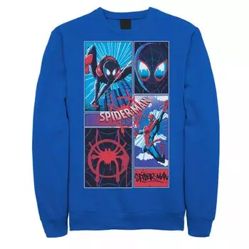 Мужской флисовый пуловер с графическим рисунком Marvel Spider-Man Spider Verse Miles and Peter флисовый пуловер с графическим рисунком