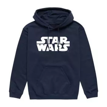 Мужской флисовый пуловер с капюшоном и логотипом Star Wars, синий