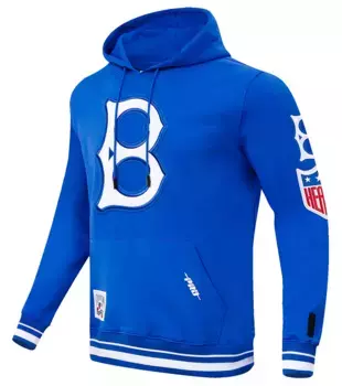 Мужской флисовый пуловер с капюшоном Pro Standard Brooklyn Dodgers, цвет Royal