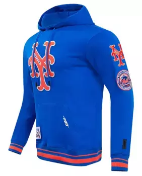 Мужской флисовый пуловер с капюшоном Pro Standard New York Mets, цвет Royal