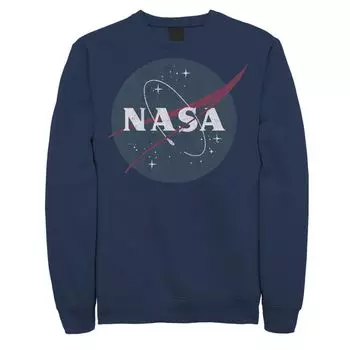 Мужской флисовый пуловер с классическим логотипом NASA в стиле ретро в стиле ретро Licensed Character