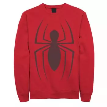 Мужской флисовый пуловер с классическим пауком и логотипом Marvel Spider-Man