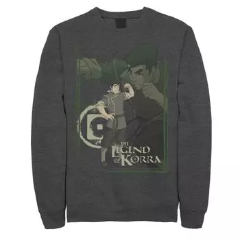 Мужской флисовый пуловер с коллажем и плакатом The Legend Of Korra Bolin Licensed Character