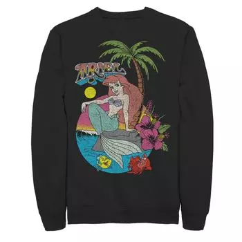 Мужской флисовый пуловер с логотипом Disney Little Mermaid Ariel Licensed Character
