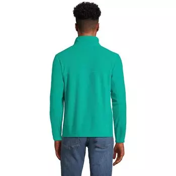 Мужской флисовый пуловер с молнией на четверть Lands' End